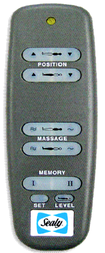 Sealy Memory  Remote KSMBR20543T,  Sealy Replacement Bed  Remote